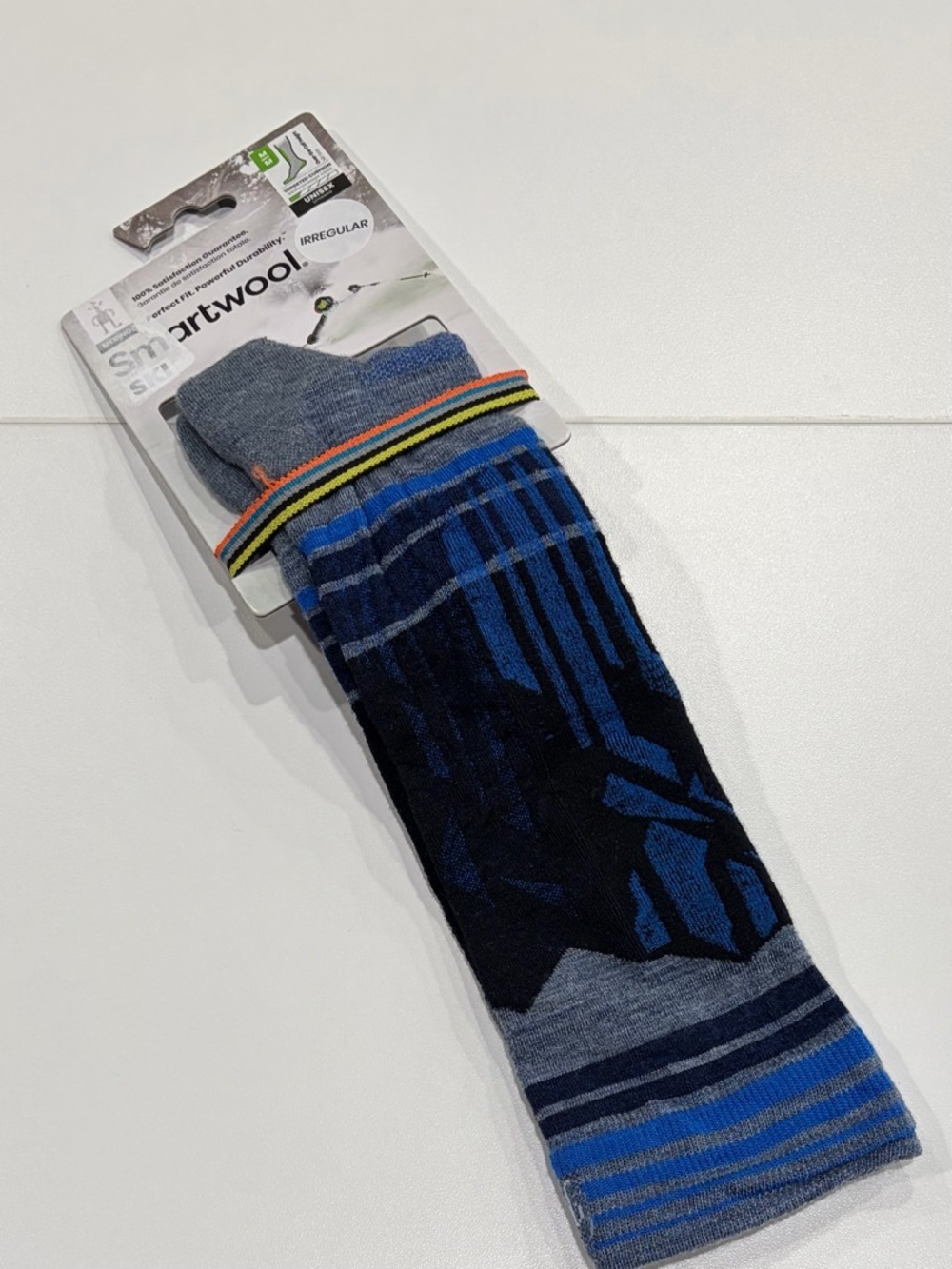 SmartWool Men's Medium Ski Targeted Cushion Summit Shot Socks NWT Pewter Blue